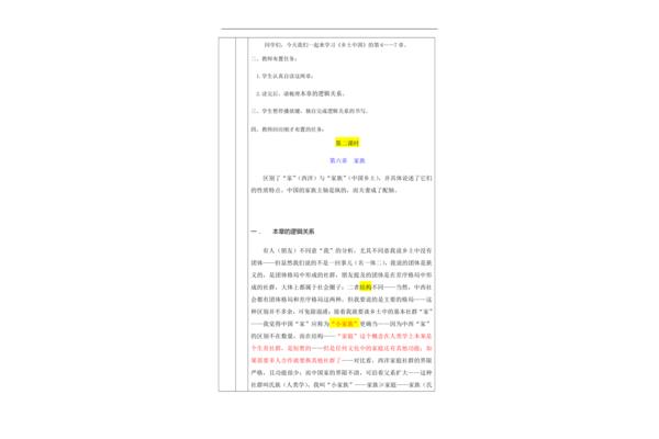 乡土中国每章概括