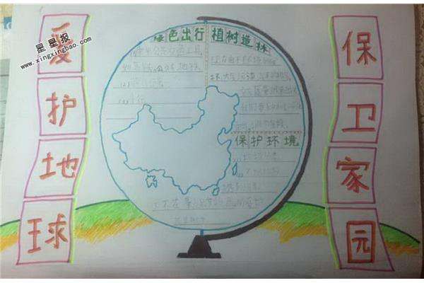 爱护地球手抄报