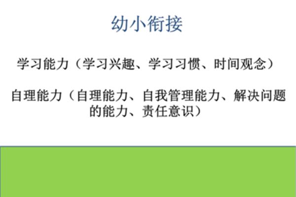 幼小衔接案例