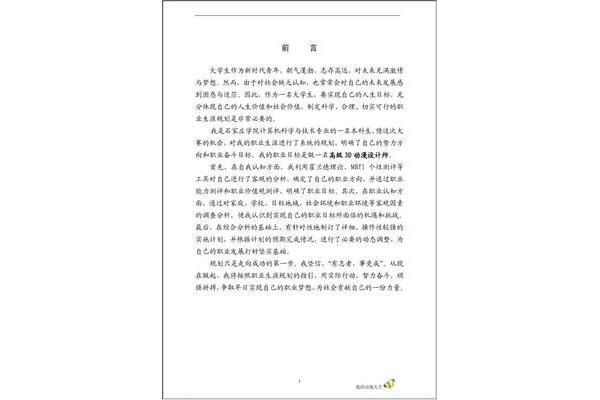 未来的职业规划