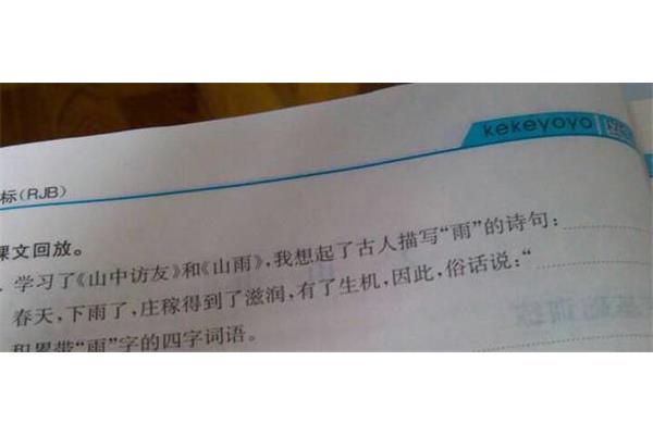 带雨的词语