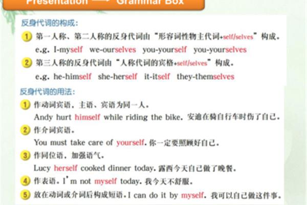 反身代词用法