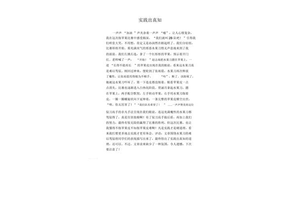 实践的作文