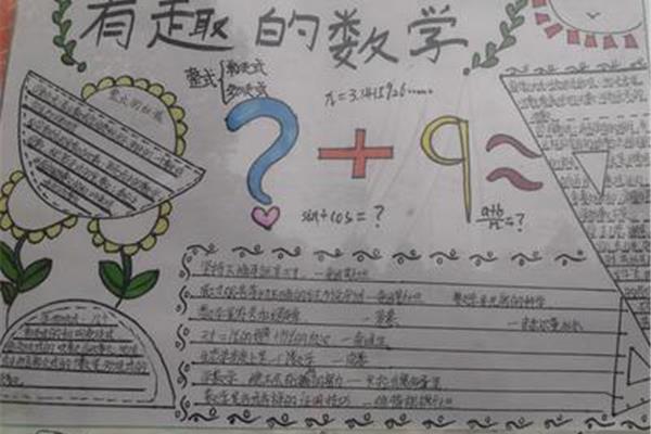 初一数学手抄报