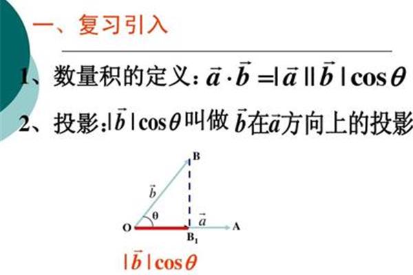 平面向量数量积