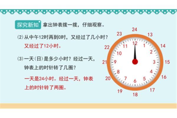 24小时计时法