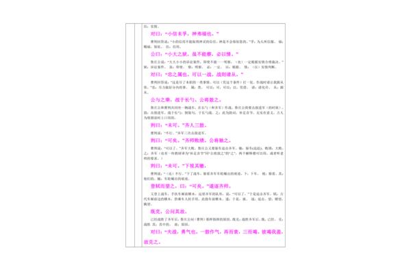 曹刿论战教案