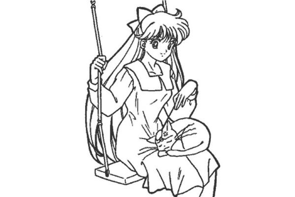 美少女简笔画