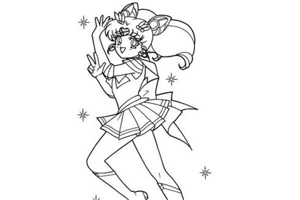美少女简笔画