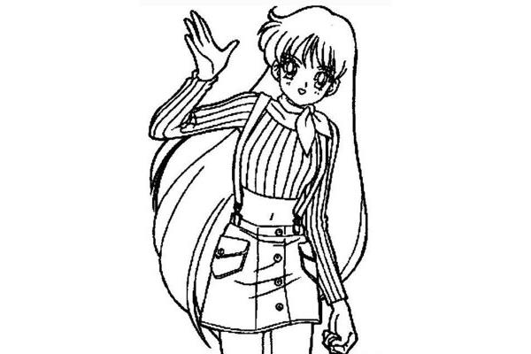 美少女简笔画