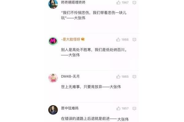 大张伟经典语录