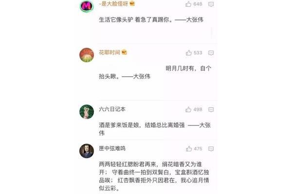 大张伟经典语录