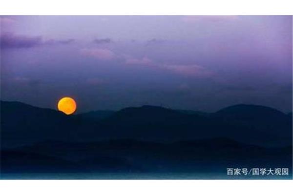 黄昏的诗句