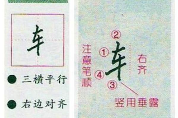 车字的笔顺