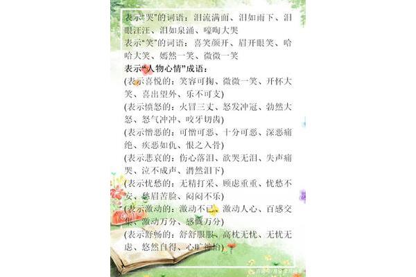 与哭有关的词语