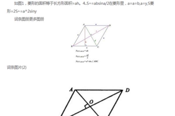 菱形的面积公式