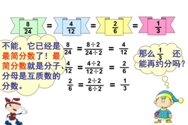 分数的约分