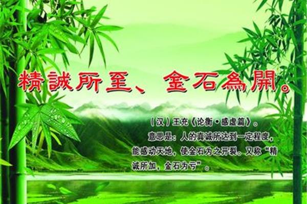 精诚所至的意思