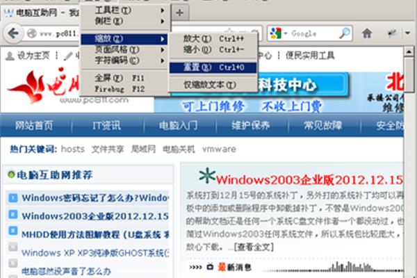 网页字体变大