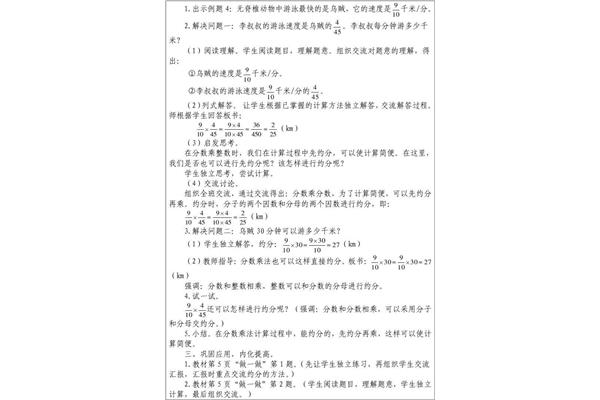 分数的约分