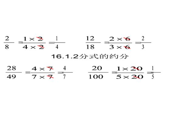 分数的约分