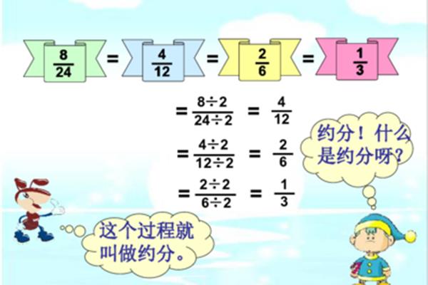 分数的约分