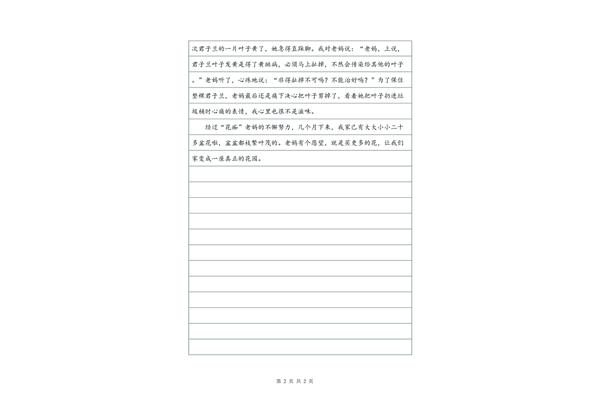 写人作文800字