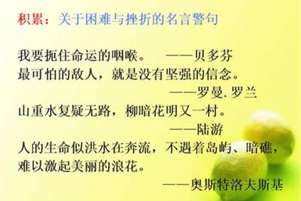 关于积累的名言