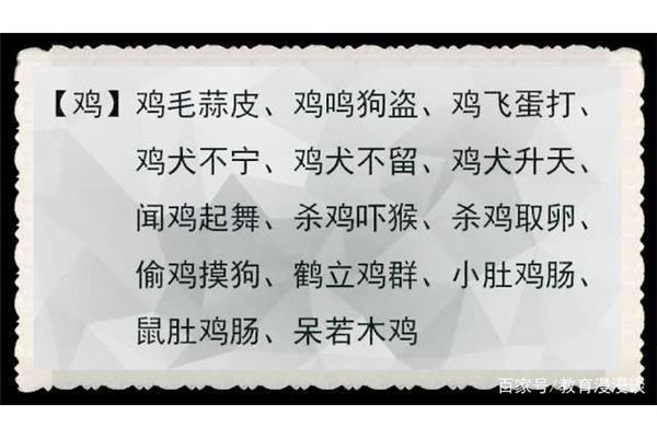 含动物的词语