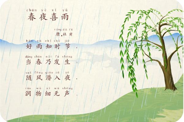 描写春雨的古诗
