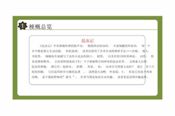 昆虫记梗概