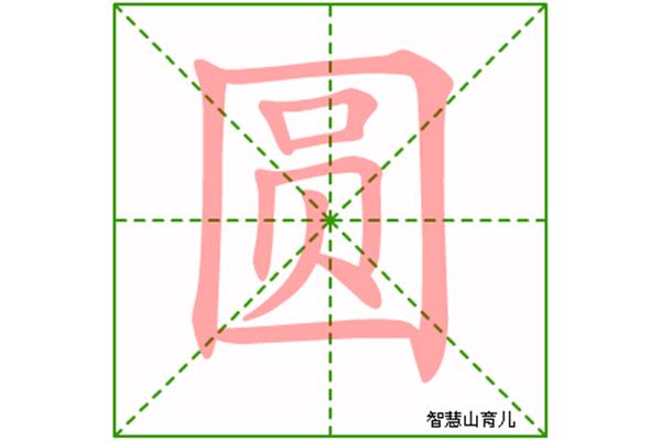 圆字的笔顺