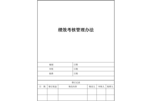 绩效管理方案
