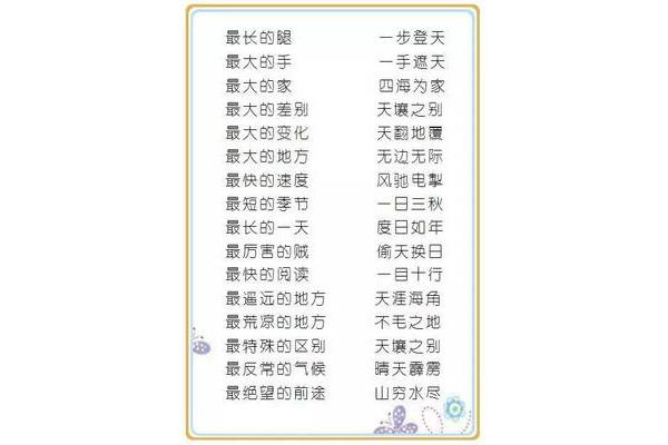 夏天的四字成语