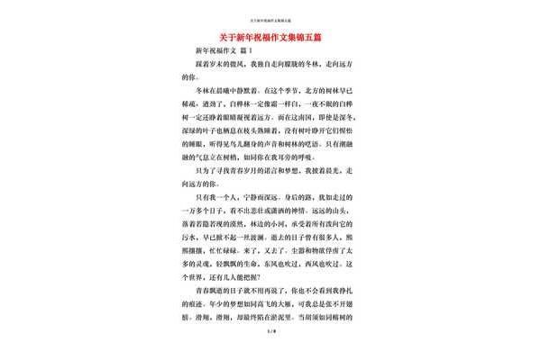 关于新年的作文