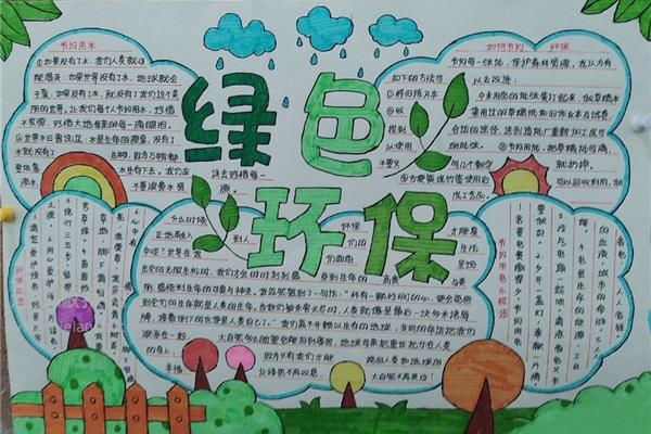 绿色畅想手抄报