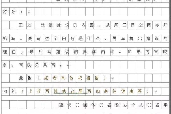 书信的格式