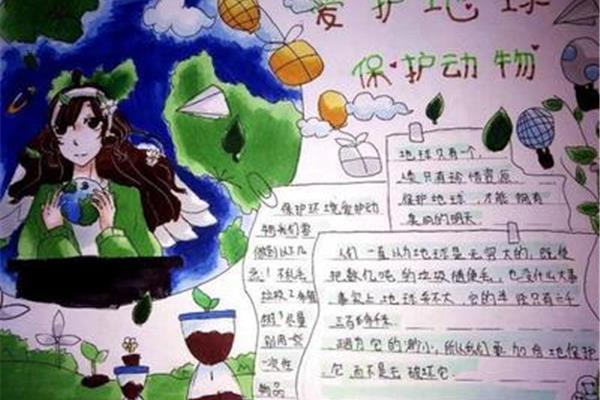 绿色畅想手抄报