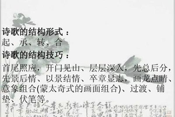 诗歌语言风格