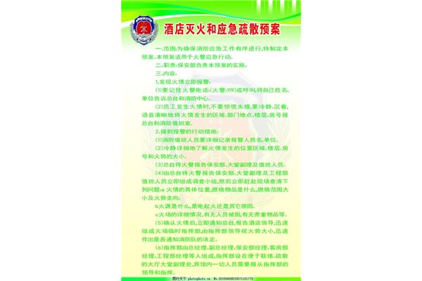 酒店消防应急预案