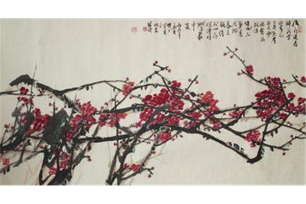 形容红梅的诗句