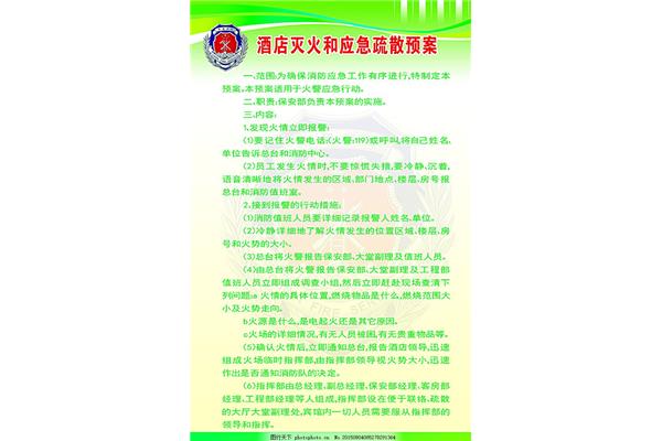 酒店消防应急预案