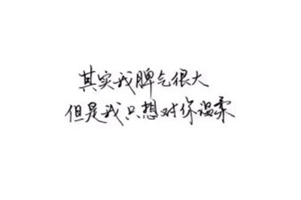 我只想对你说