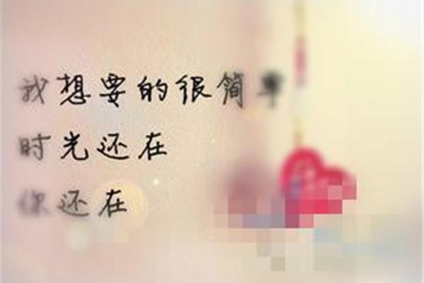我只想对你说