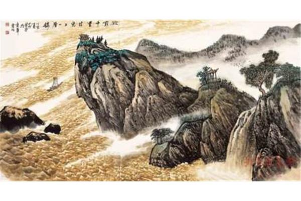 白日依山尽的尽
