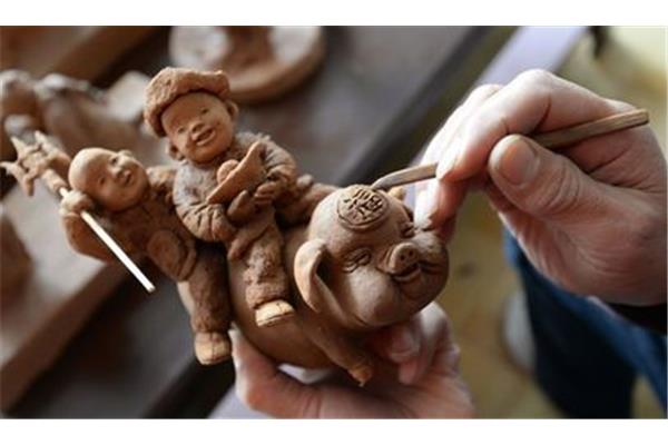捏泥人的制作过程