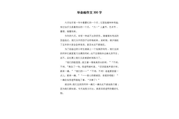 300个字的作文