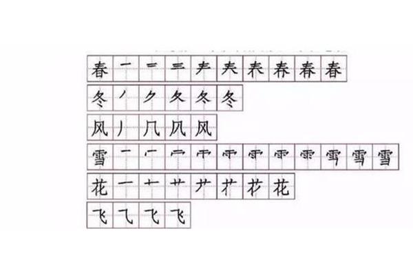 飞的笔顺是