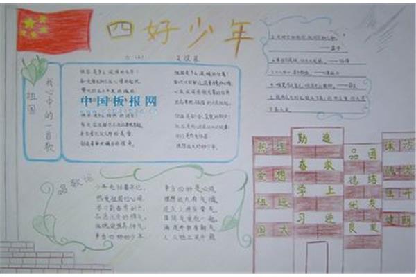 四个自信手抄报