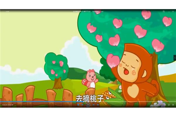 猴子摘桃子的故事